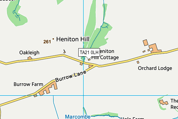 TA21 0LH map - OS VectorMap District (Ordnance Survey) TA21 0LH map - OS VectorMap District (Ordnance Survey)