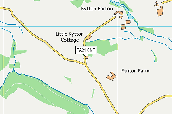 TA21 0NF map - OS VectorMap District (Ordnance Survey) TA21 0NF map - OS VectorMap District (Ordnance Survey)
