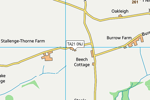 TA21 0NJ map - OS VectorMap District (Ordnance Survey) TA21 0NJ map - OS VectorMap District (Ordnance Survey)