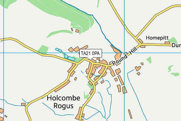 TA21 0PA map - OS VectorMap District (Ordnance Survey) TA21 0PA map - OS VectorMap District (Ordnance Survey)