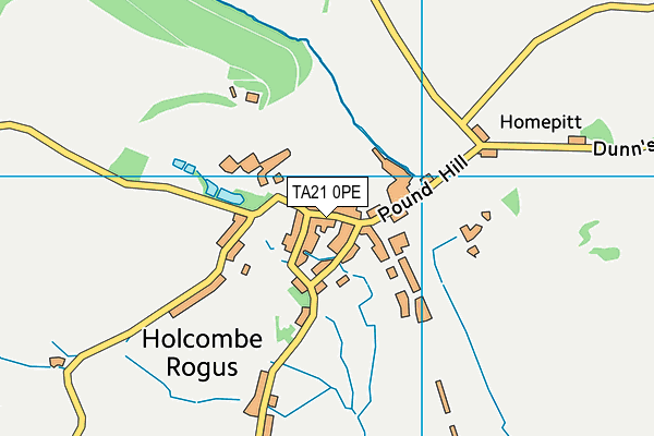 TA21 0PE map - OS VectorMap District (Ordnance Survey) TA21 0PE map - OS VectorMap District (Ordnance Survey)