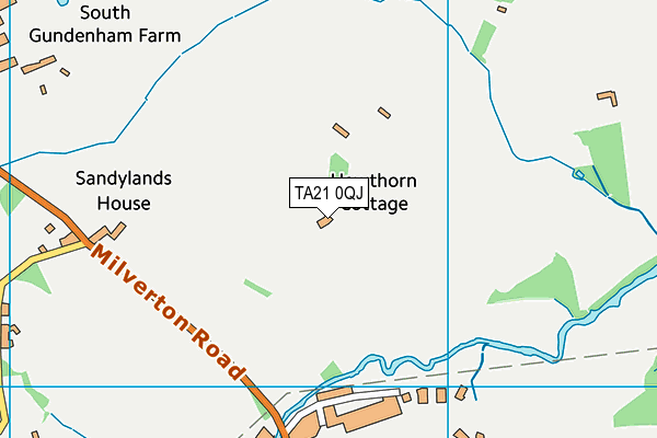 TA21 0QJ map - OS VectorMap District (Ordnance Survey) TA21 0QJ map - OS VectorMap District (Ordnance Survey)