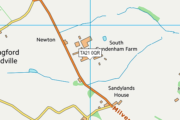 TA21 0QR map - OS VectorMap District (Ordnance Survey)