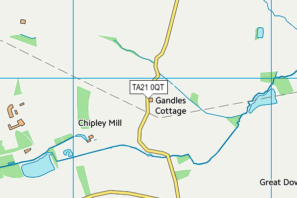 TA21 0QT map - OS VectorMap District (Ordnance Survey)