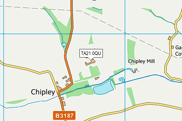 TA21 0QU map - OS VectorMap District (Ordnance Survey) TA21 0QU map - OS VectorMap District (Ordnance Survey)
