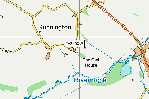 TA21 0QW map - OS VectorMap District (Ordnance Survey) TA21 0QW map - OS VectorMap District (Ordnance Survey)