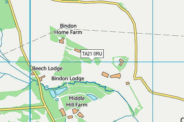 TA21 0RU map - OS VectorMap District (Ordnance Survey) TA21 0RU map - OS VectorMap District (Ordnance Survey)
