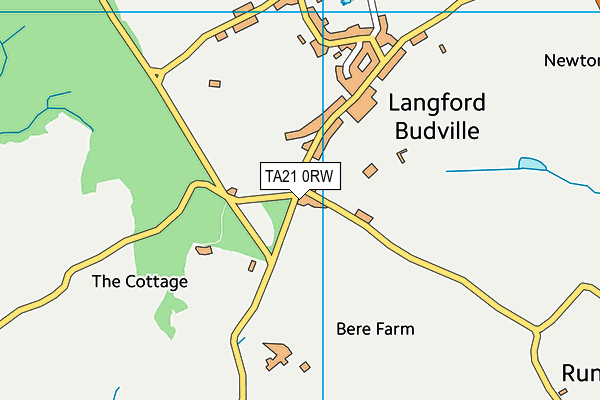 TA21 0RW map - OS VectorMap District (Ordnance Survey) TA21 0RW map - OS VectorMap District (Ordnance Survey)