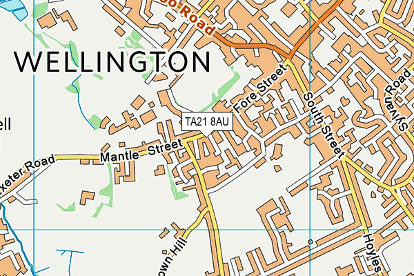 TA21 8AU map - OS VectorMap District (Ordnance Survey) TA21 8AU map - OS VectorMap District (Ordnance Survey)