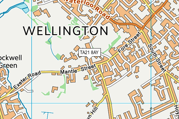 TA21 8AY map - OS VectorMap District (Ordnance Survey) TA21 8AY map - OS VectorMap District (Ordnance Survey)