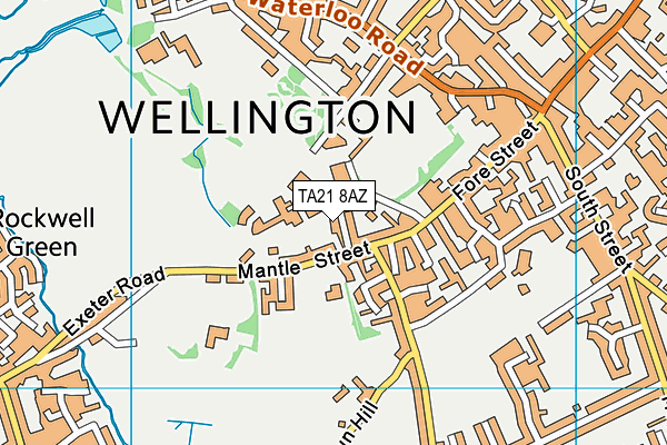TA21 8AZ map - OS VectorMap District (Ordnance Survey) TA21 8AZ map - OS VectorMap District (Ordnance Survey)