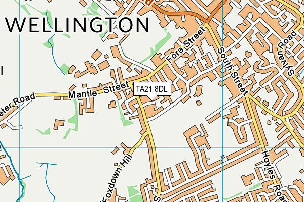TA21 8DL map - OS VectorMap District (Ordnance Survey) TA21 8DL map - OS VectorMap District (Ordnance Survey)