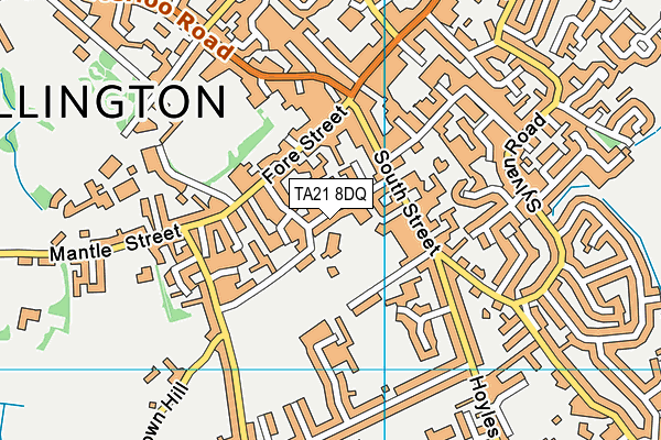 TA21 8DQ map - OS VectorMap District (Ordnance Survey) TA21 8DQ map - OS VectorMap District (Ordnance Survey)