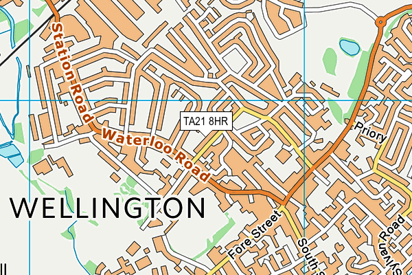 TA21 8HR map - OS VectorMap District (Ordnance Survey) TA21 8HR map - OS VectorMap District (Ordnance Survey)