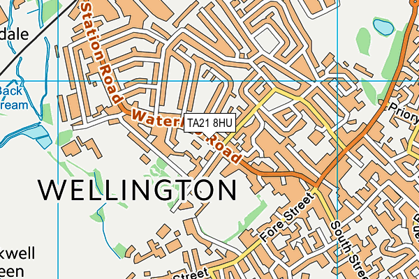 TA21 8HU map - OS VectorMap District (Ordnance Survey) TA21 8HU map - OS VectorMap District (Ordnance Survey)