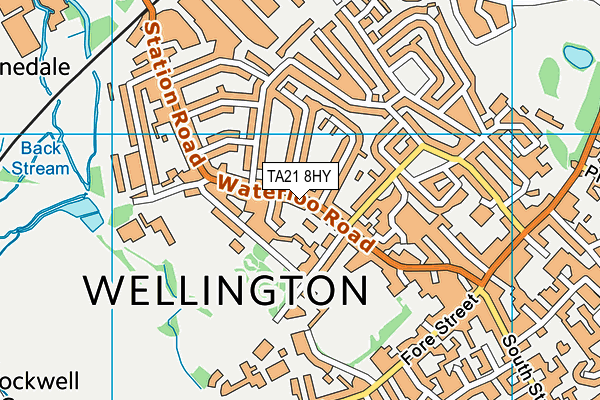 TA21 8HY map - OS VectorMap District (Ordnance Survey) TA21 8HY map - OS VectorMap District (Ordnance Survey)