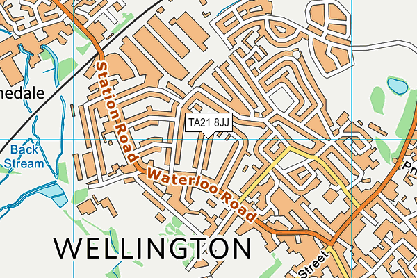 TA21 8JJ map - OS VectorMap District (Ordnance Survey) TA21 8JJ map - OS VectorMap District (Ordnance Survey)