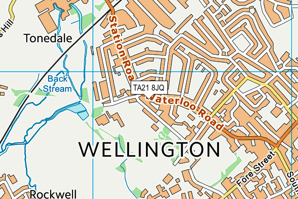 TA21 8JQ map - OS VectorMap District (Ordnance Survey) TA21 8JQ map - OS VectorMap District (Ordnance Survey)