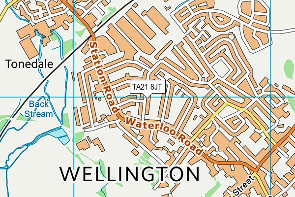 TA21 8JT map - OS VectorMap District (Ordnance Survey) TA21 8JT map - OS VectorMap District (Ordnance Survey)