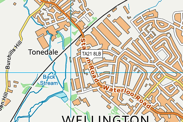 TA21 8LB map - OS VectorMap District (Ordnance Survey) TA21 8LB map - OS VectorMap District (Ordnance Survey)