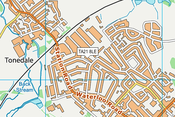 TA21 8LE map - OS VectorMap District (Ordnance Survey) TA21 8LE map - OS VectorMap District (Ordnance Survey)