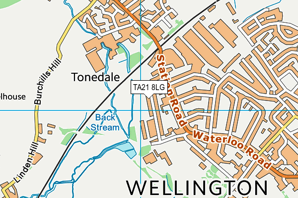 TA21 8LG map - OS VectorMap District (Ordnance Survey) TA21 8LG map - OS VectorMap District (Ordnance Survey)