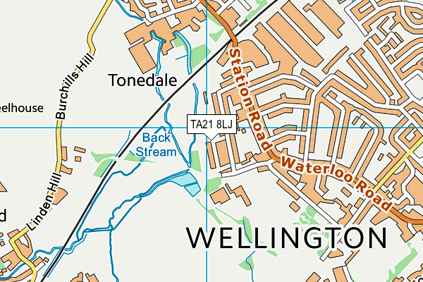 TA21 8LJ map - OS VectorMap District (Ordnance Survey) TA21 8LJ map - OS VectorMap District (Ordnance Survey)