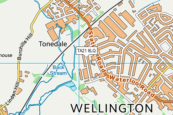 TA21 8LQ map - OS VectorMap District (Ordnance Survey) TA21 8LQ map - OS VectorMap District (Ordnance Survey)