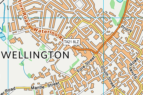 TA21 8LZ map - OS VectorMap District (Ordnance Survey) TA21 8LZ map - OS VectorMap District (Ordnance Survey)