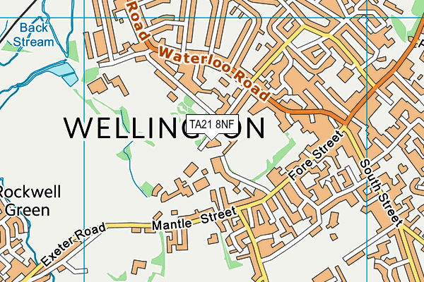 TA21 8NF map - OS VectorMap District (Ordnance Survey) TA21 8NF map - OS VectorMap District (Ordnance Survey)