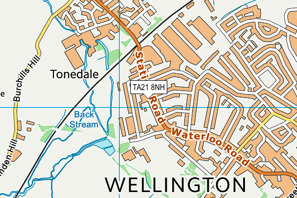 TA21 8NH map - OS VectorMap District (Ordnance Survey) TA21 8NH map - OS VectorMap District (Ordnance Survey)