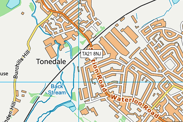 TA21 8NJ map - OS VectorMap District (Ordnance Survey) TA21 8NJ map - OS VectorMap District (Ordnance Survey)