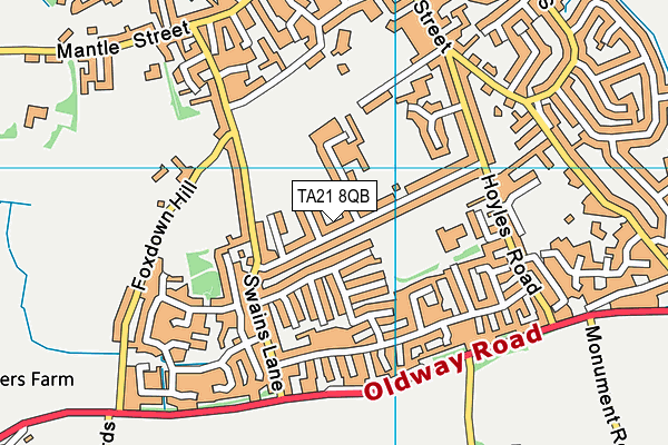 TA21 8QB map - OS VectorMap District (Ordnance Survey) TA21 8QB map - OS VectorMap District (Ordnance Survey)