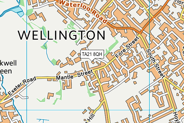 TA21 8QH map - OS VectorMap District (Ordnance Survey) TA21 8QH map - OS VectorMap District (Ordnance Survey)