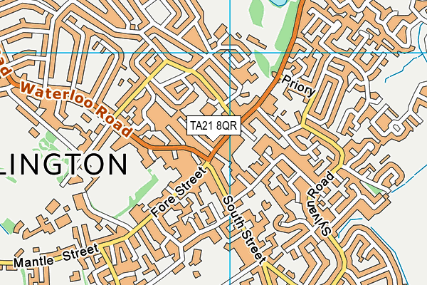 TA21 8QR map - OS VectorMap District (Ordnance Survey) TA21 8QR map - OS VectorMap District (Ordnance Survey)
