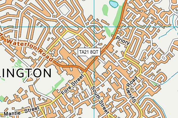 TA21 8QT map - OS VectorMap District (Ordnance Survey) TA21 8QT map - OS VectorMap District (Ordnance Survey)