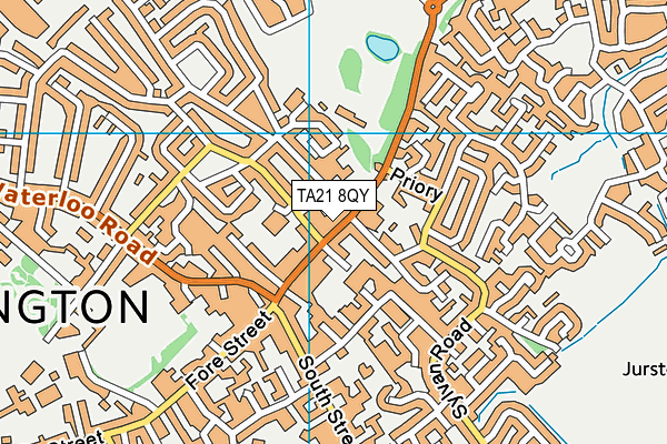 TA21 8QY map - OS VectorMap District (Ordnance Survey) TA21 8QY map - OS VectorMap District (Ordnance Survey)