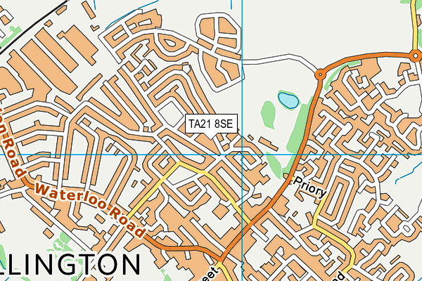 TA21 8SE map - OS VectorMap District (Ordnance Survey) TA21 8SE map - OS VectorMap District (Ordnance Survey)