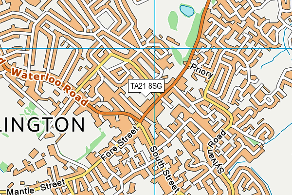 TA21 8SG map - OS VectorMap District (Ordnance Survey) TA21 8SG map - OS VectorMap District (Ordnance Survey)
