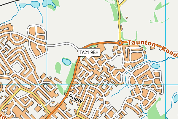TA21 9BH map - OS VectorMap District (Ordnance Survey) TA21 9BH map - OS VectorMap District (Ordnance Survey)