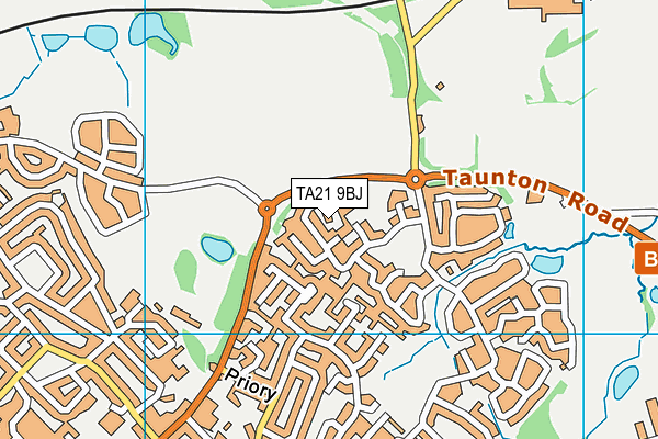 TA21 9BJ map - OS VectorMap District (Ordnance Survey) TA21 9BJ map - OS VectorMap District (Ordnance Survey)