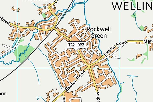 TA21 9BZ map - OS VectorMap District (Ordnance Survey) TA21 9BZ map - OS VectorMap District (Ordnance Survey)