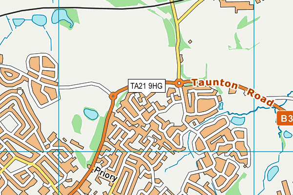 TA21 9HG map - OS VectorMap District (Ordnance Survey) TA21 9HG map - OS VectorMap District (Ordnance Survey)