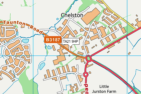 TA21 9HP map - OS VectorMap District (Ordnance Survey) TA21 9HP map - OS VectorMap District (Ordnance Survey)