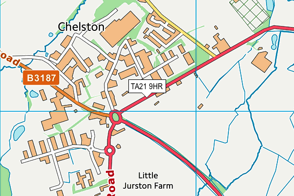 TA21 9HR map - OS VectorMap District (Ordnance Survey) TA21 9HR map - OS VectorMap District (Ordnance Survey)