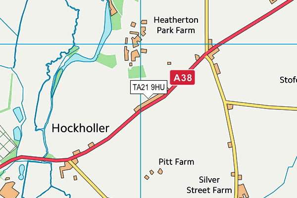 TA21 9HU map - OS VectorMap District (Ordnance Survey)
