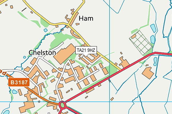 TA21 9HZ map - OS VectorMap District (Ordnance Survey)
