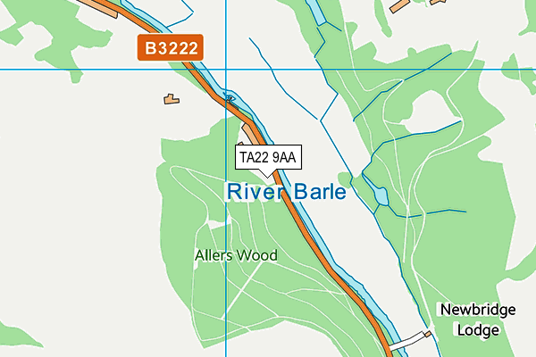 TA22 9AA map - OS VectorMap District (Ordnance Survey) TA22 9AA map - OS VectorMap District (Ordnance Survey)
