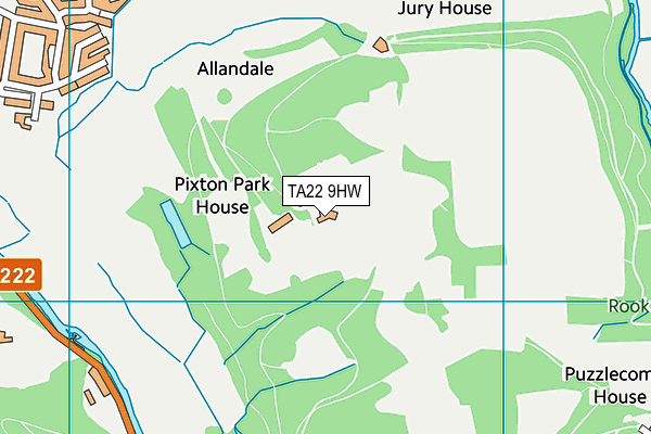 TA22 9HW map - OS VectorMap District (Ordnance Survey) TA22 9HW map - OS VectorMap District (Ordnance Survey)