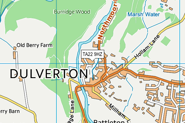 TA22 9HZ map - OS VectorMap District (Ordnance Survey) TA22 9HZ map - OS VectorMap District (Ordnance Survey)